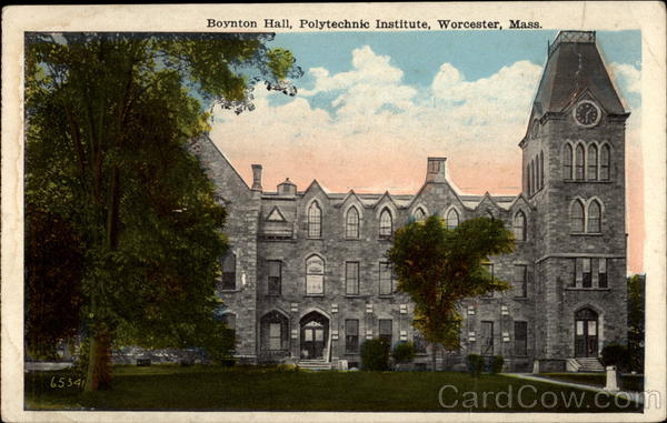 Boynton Hall, Polytechnic Institute, Worcester, Mass Massachusetts
