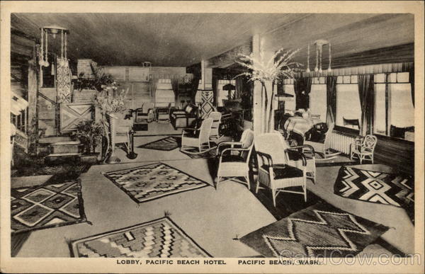 Lobby, Pacific Beach Hotel, Pacific Beach, Wash Washington