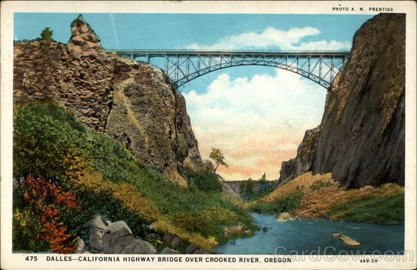 Dalles-California Bridge Over Crooked River Oregon