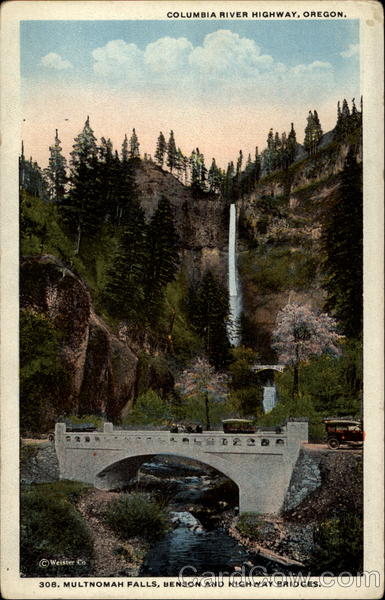 Columbia River Highway, Multnomal Falls, Benson and Highway Bridges Oregon