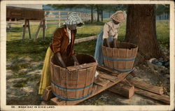 Wash day in Dixie Land Postcard