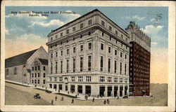 New Masonic Temple and Hotel Fontenelle Postcard