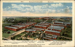 The Mills of Cheney Brothers South Manchester, CT Postcard Postcard