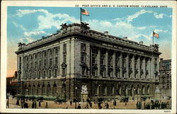 Post Office and U.S. Custom House, Cleveland, Ohio Postcard
