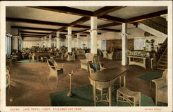 Lake Hotel Lobby Postcard