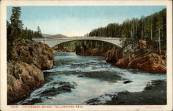 Chittenden Bridge, Yellowstone Park Postcard