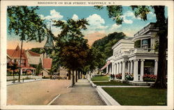 Residence on Elm Street Westerly, RI Postcard Postcard