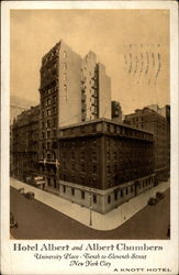 Hotel Albert and Albert Chambers Postcard