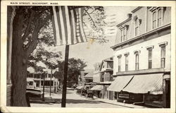 Main Street Rockport, MA Postcard Postcard