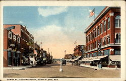 Dewey St., Looking North North Platte, NE Postcard Postcard