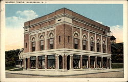 Masonic Temple, Manasquan, N.J New Jersey Postcard Postcard