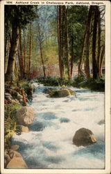 Ashland Creek in Chatauqua Park Oregon Postcard Postcard