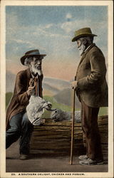 A Southern delight, chicken and possum Postcard