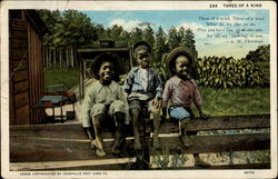 Three of a Kind Black Americana Postcard Postcard