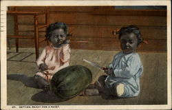 Getting Ready for a Feast Postcard