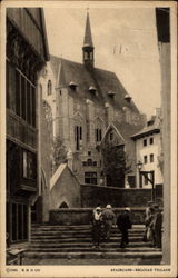 Staircase - Belgian Village Postcard