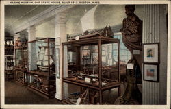 Marine Museum, Old State House, Built 1713, Boston, Mass Postcard