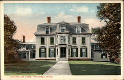 Longfellow Home, Pittsfield, Mass Massachusetts Postcard Postcard
