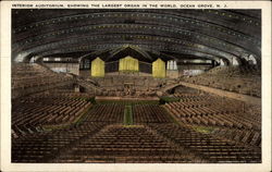 Interior Auditorium, showing the Largest Organ in the World Interior Auditorium, showing the Largest Organ in the World