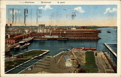 Harbour Montreal le port Canada Misc. Canada Postcard Postcard