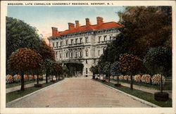 Breakers, Late Cornelius Vanderbilt Residence Postcard