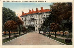 Breakers, Late Cornelius Vanderbilt Residence Newport, RI Postcard Postcard