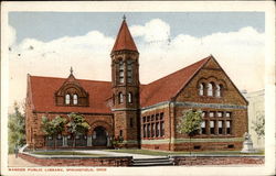 Warder Public Library Springfield, OH Postcard Postcard