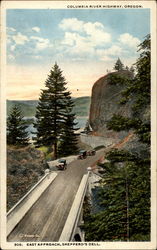 Columbia River Highway, Oregon. East Approach, Shepperd's Dell Corbett, OR Postcard Postcard