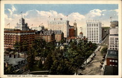 The Heart of the City, Portland, Ore Postcard