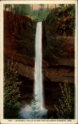 Latourell Falls, Columbia River Scenic, OR Postcard Postcard