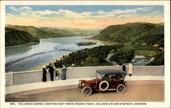 Columbia Gorge looking east from Crown Point, Columbia River Highway Postcard