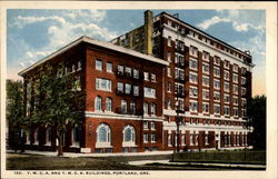 Y. W. C. A. and Y. M. C. A. Buildings Postcard