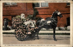 "Roses Everywhere," Portland Oregon Postcard