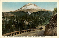 Mt. Hood as seem from Mt. Hood Loop Postcard