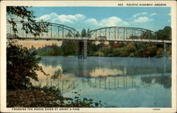 Crossing the Rogue River at Grant's Pass Postcard