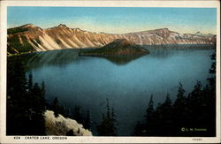Sunset on Crater Lake Postcard