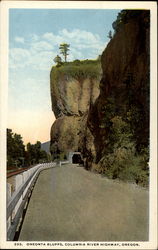 Oneonta Bluffs, Columbia River Highway, Oregon Postcard