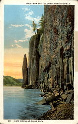Seen from the Columbia River Highway. Cape Horn and Cigar Rock Postcard