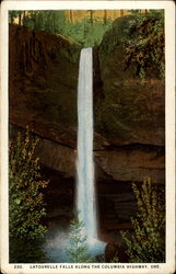 Latourelle Falls along the Columbia Highway, ORE Postcard