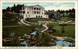 A Garden-Spot Beautiful Home, at Mt. Tabor Elevation, Portland, Oregon Postcard