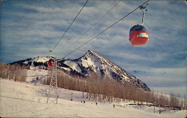Telecar Gondolas on Crested Butte Mountain Colorado