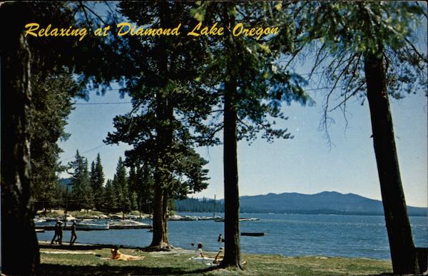 Relaxing at Diamond Lake Oregon
