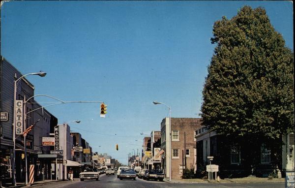 Lindell Street, From Main Street at Post Office Martin Tennessee