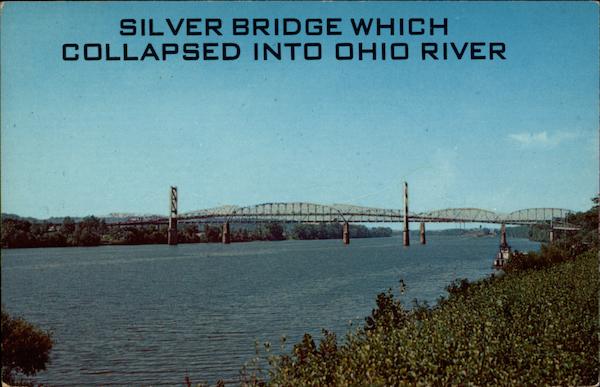 Silver Bridge Which Collapsed Into Ohio River Zanesville