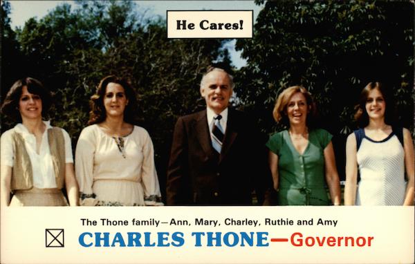 The Thone family - Ann, Mary, Charley, Ruthie and Amy, Charles Thone - Governor Nebraska