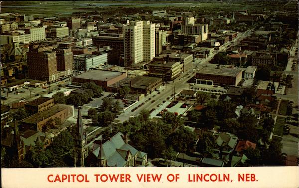 Capitol Tower View of Lincoln Nebraska