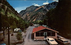 4J + 1 + 1 Trailer Park, Campground Ouray, CO Postcard Postcard