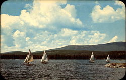 Yacht Racing Grand Lake, CO Postcard Postcard