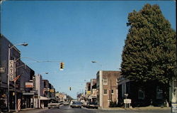 Lindell Street, From Main Street at Post Office Postcard