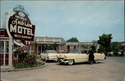 Anderson Motel and Restaurant Postcard